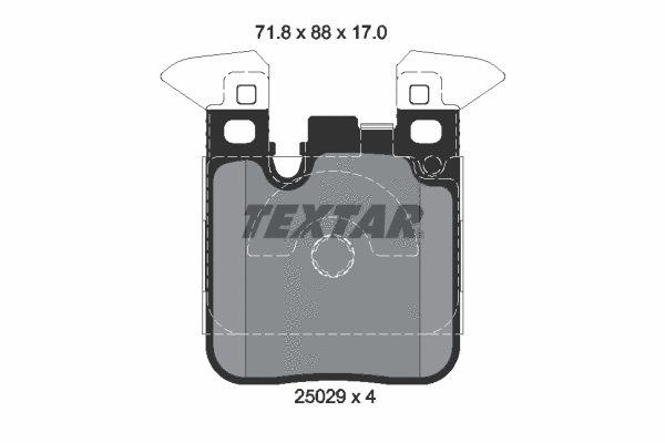 2502902 TEXTAR Комплект тормозных колодок, дисковый тормоз (фото 1)