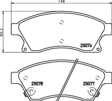2507601 TEXTAR Комплект тормозных колодок, дисковый тормоз (фото 1)