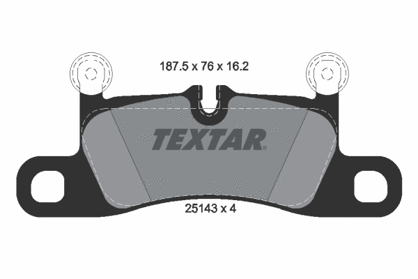 2514301 TEXTAR Комплект тормозных колодок, дисковый тормоз (фото 1)