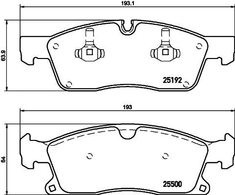 2519206 TEXTAR Комплект тормозных колодок, дисковый тормоз (фото 1)