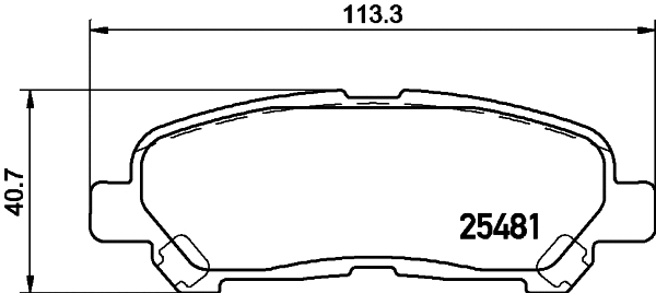 2548103 TEXTAR Комплект тормозных колодок, дисковый тормоз (фото 1)