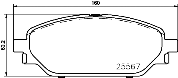 2556701 TEXTAR Комплект тормозных колодок, дисковый тормоз (фото 1)