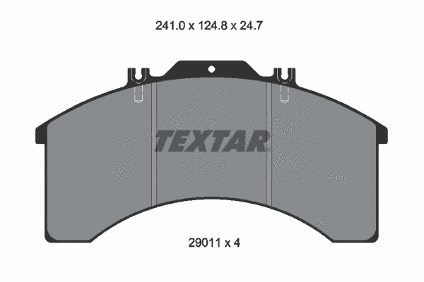 2901105 TEXTAR Комплект тормозных колодок, дисковый тормоз (фото 1)