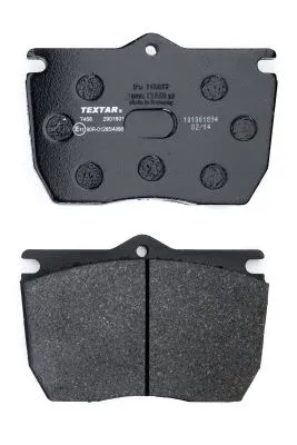 2901601 TEXTAR Комплект тормозных колодок, дисковый тормоз (фото 2)