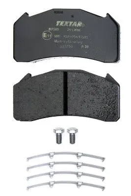 2913606 TEXTAR Комплект тормозных колодок, дисковый тормоз (фото 2)