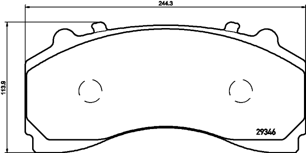 2934601 TEXTAR Комплект тормозных колодок, дисковый тормоз (фото 1)