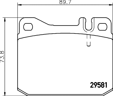 2958101 TEXTAR Комплект тормозных колодок, дисковый тормоз (фото 1)