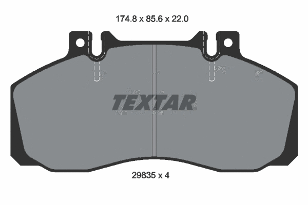 2983506 TEXTAR Комплект тормозных колодок, дисковый тормоз (фото 1)
