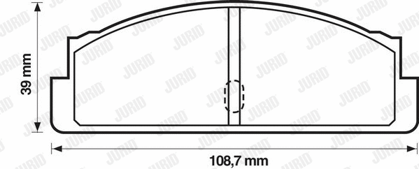571226J JURID Комплект тормозных колодок, дисковый тормоз (фото 1)