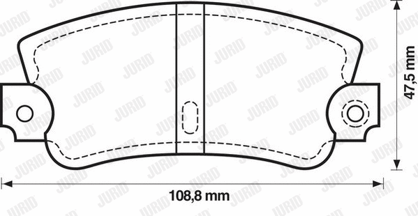 571301J JURID Комплект тормозных колодок, дисковый тормоз (фото 1)