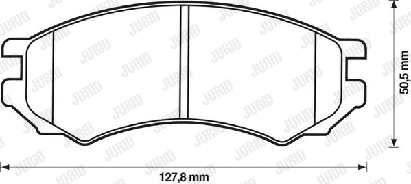 571400J JURID Комплект тормозных колодок, дисковый тормоз (фото 1)