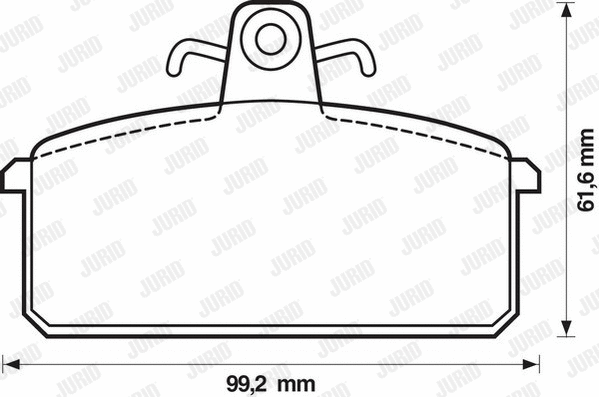 571453J JURID Комплект тормозных колодок, дисковый тормоз (фото 1)