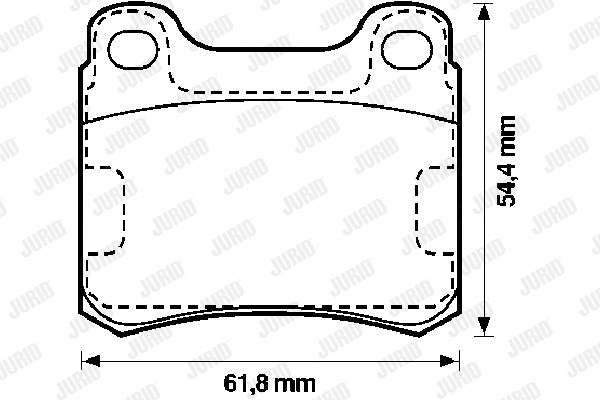 571555J JURID Комплект тормозных колодок, дисковый тормоз (фото 1)