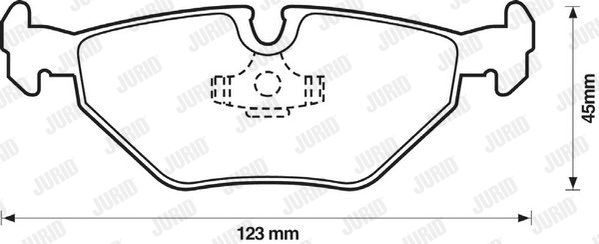 571960JC JURID Комплект тормозных колодок, дисковый тормоз (фото 1)