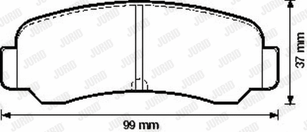 572157J JURID Комплект тормозных колодок, дисковый тормоз (фото 1)