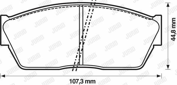572180J JURID Комплект тормозных колодок, дисковый тормоз (фото 1)