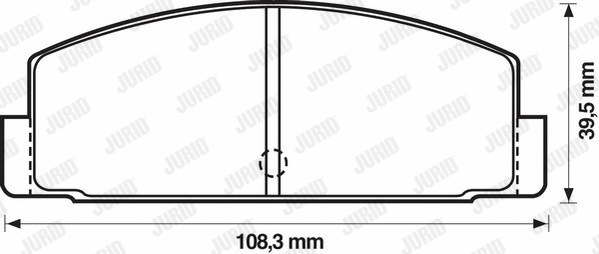 572203J JURID Комплект тормозных колодок, дисковый тормоз (фото 1)