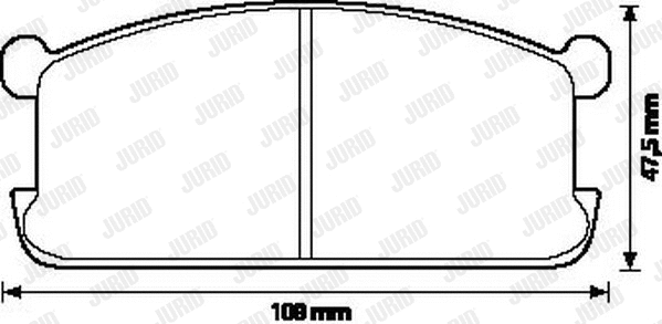 572216J JURID Комплект тормозных колодок, дисковый тормоз (фото 1)