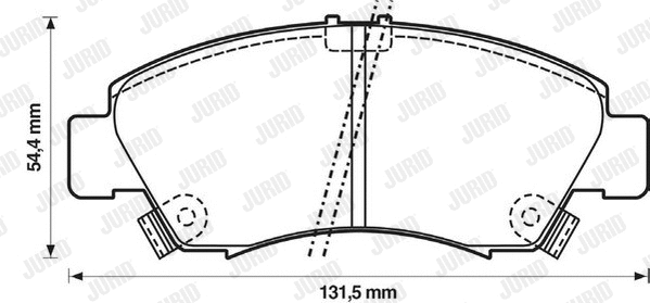 572324J JURID Комплект тормозных колодок, дисковый тормоз (фото 1)
