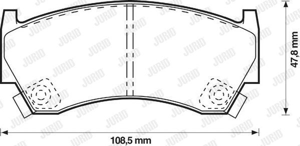 572396J JURID Комплект тормозных колодок, дисковый тормоз (фото 1)