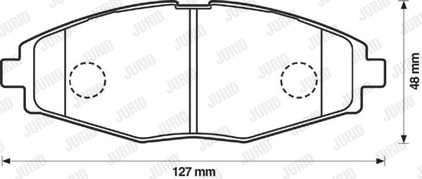 572402J JURID Комплект тормозных колодок, дисковый тормоз (фото 1)