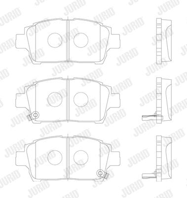 572405J JURID Комплект тормозных колодок, дисковый тормоз (фото 2)