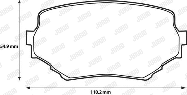 572420J JURID Комплект тормозных колодок, дисковый тормоз (фото 1)