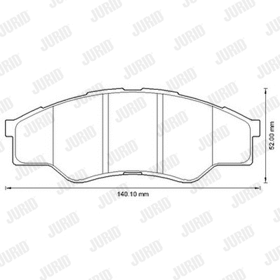 572642J JURID Комплект тормозных колодок, дисковый тормоз (фото 1)