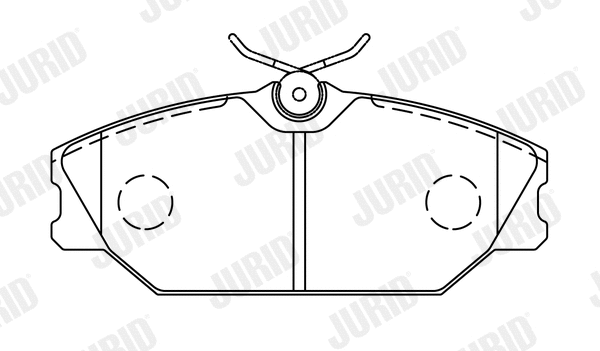 573008J JURID Комплект тормозных колодок, дисковый тормоз (фото 1)