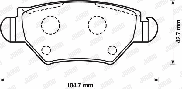 573010J JURID Комплект тормозных колодок, дисковый тормоз (фото 1)