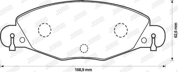 573029JC JURID Комплект тормозных колодок, дисковый тормоз (фото 1)