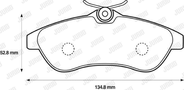 573084JC JURID Комплект тормозных колодок, дисковый тормоз (фото 1)