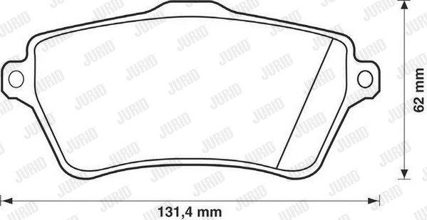 573102JC JURID Комплект тормозных колодок, дисковый тормоз (фото 1)