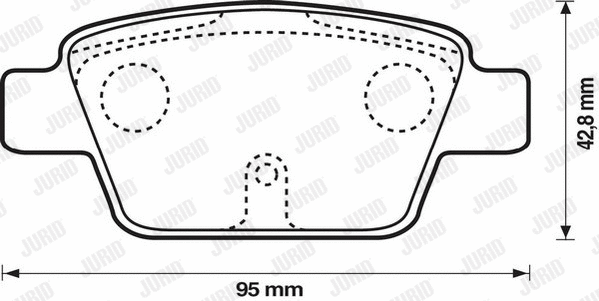 573105JC JURID Комплект тормозных колодок, дисковый тормоз (фото 1)