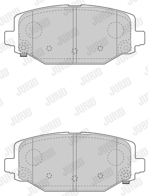 573412J JURID Комплект тормозных колодок, дисковый тормоз (фото 3)