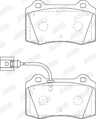 573641J JURID Комплект тормозных колодок, дисковый тормоз (фото 1)
