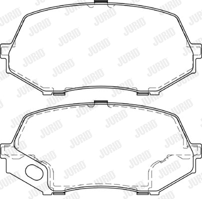 573662J JURID Комплект тормозных колодок, дисковый тормоз (фото 1)