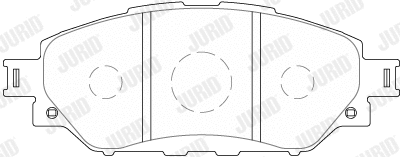 573788J JURID Комплект тормозных колодок, дисковый тормоз (фото 1)