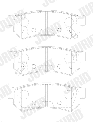 574028J JURID Комплект тормозных колодок, дисковый тормоз (фото 1)