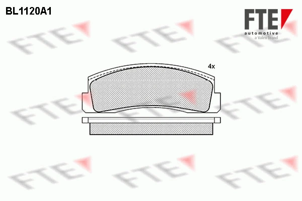 BL1120A1 FTE Комплект тормозных колодок, дисковый тормоз (фото 1)