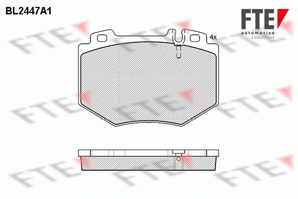 BL2447A1 FTE Комплект тормозных колодок, дисковый тормоз (фото 1)