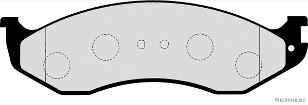 J3600307 HERTH+BUSS Комплект тормозных колодок, дисковый тормоз (фото 2)