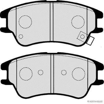 J3600540 HERTH+BUSS Комплект тормозных колодок, дисковый тормоз (фото 2)