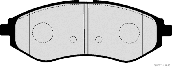 J3600911 HERTH+BUSS Комплект тормозных колодок, дисковый тормоз (фото 2)