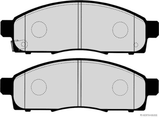 J3601030 HERTH+BUSS Комплект тормозных колодок, дисковый тормоз (фото 2)