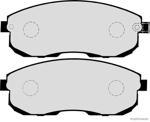 J3601044 HERTH+BUSS Комплект тормозных колодок, дисковый тормоз (фото 2)