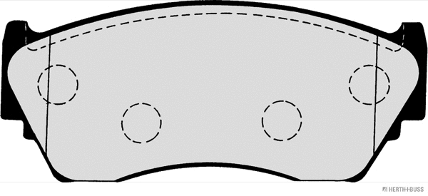 J3601048 HERTH+BUSS Комплект тормозных колодок, дисковый тормоз (фото 2)