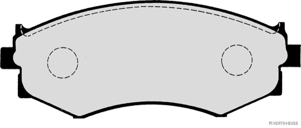 J3601052 HERTH+BUSS Комплект тормозных колодок, дисковый тормоз (фото 2)