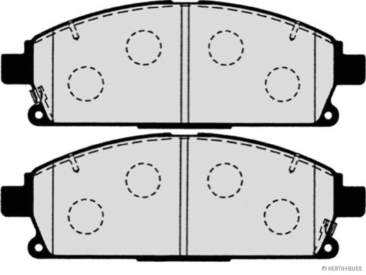 J3601071 HERTH+BUSS Комплект тормозных колодок, дисковый тормоз (фото 2)
