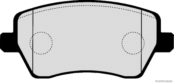J3601085 HERTH+BUSS Комплект тормозных колодок, дисковый тормоз (фото 2)
